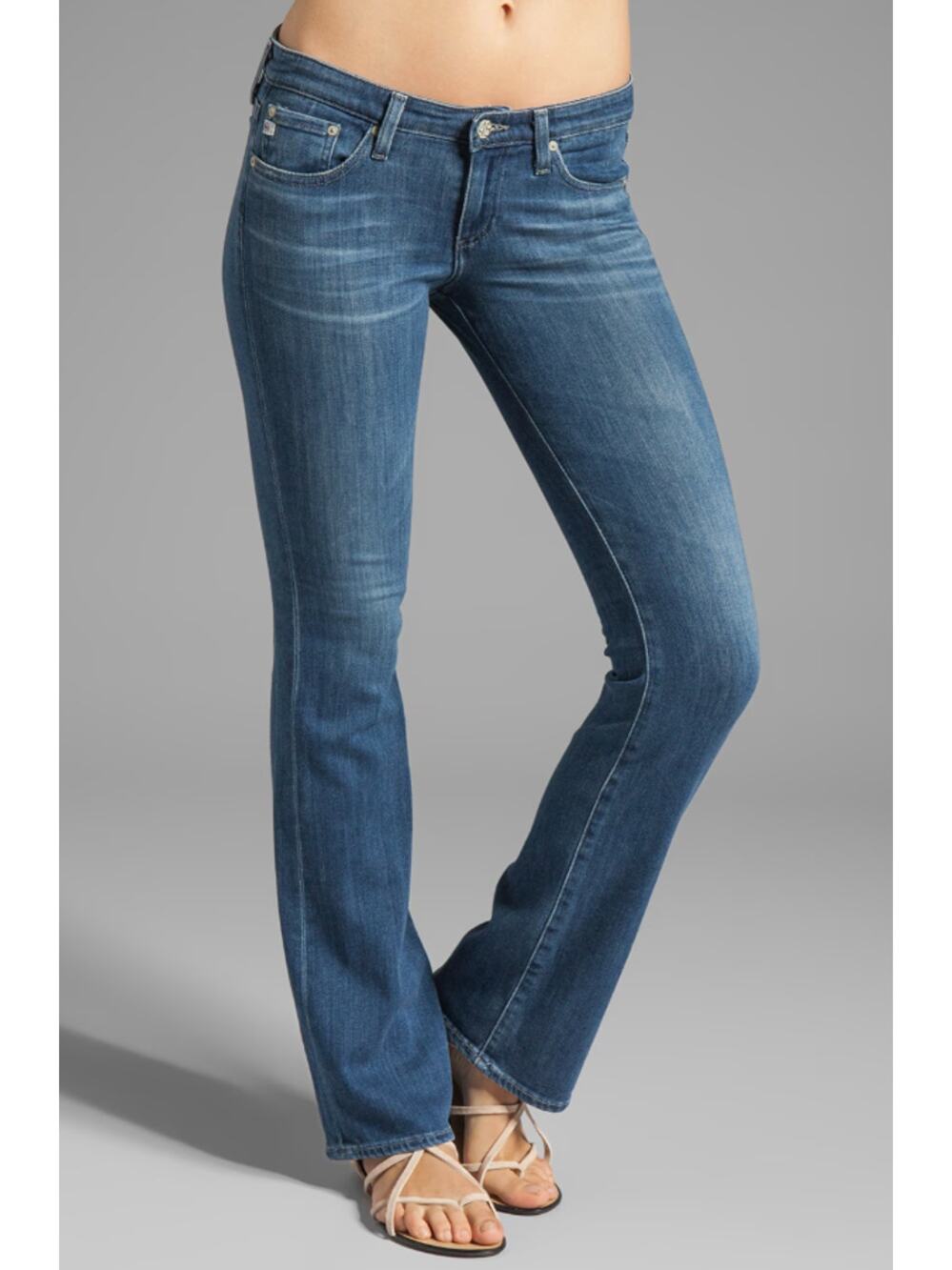 AG The Olivia Skinny Bootcut Jeans Medium Wash Denim Size 29R